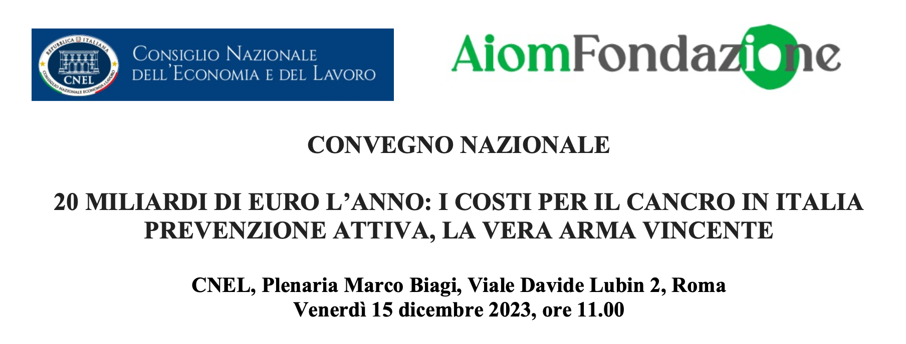 20 miliardi di euro l'anno: i costi per il cancro in Italia. Prevenzione attiva, la vera arma vincente